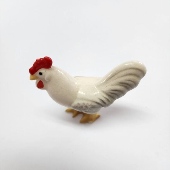 Vintage Hagen Renaker Miniature Rooster and Hen - Picture 6 of 7